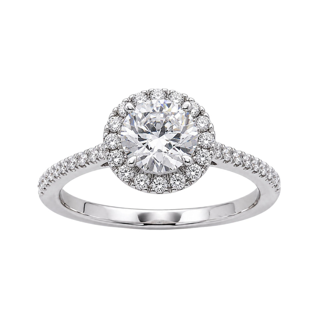 Diamonair Halo Ring Set - Lab Grown Diamond 14K Gold Halo Ring