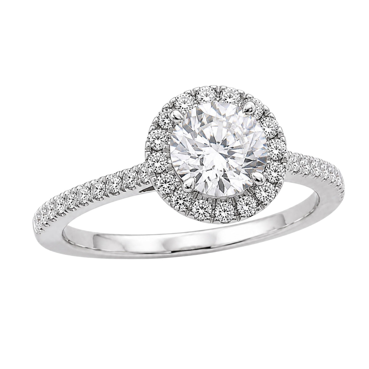 Diamonair Halo Ring Set - Lab Grown Diamond 14K Gold Halo Ring