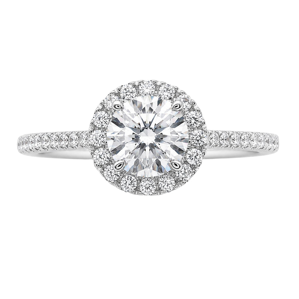 Diamonair Halo Ring Set - Lab Grown Diamond 14K Gold Halo Ring