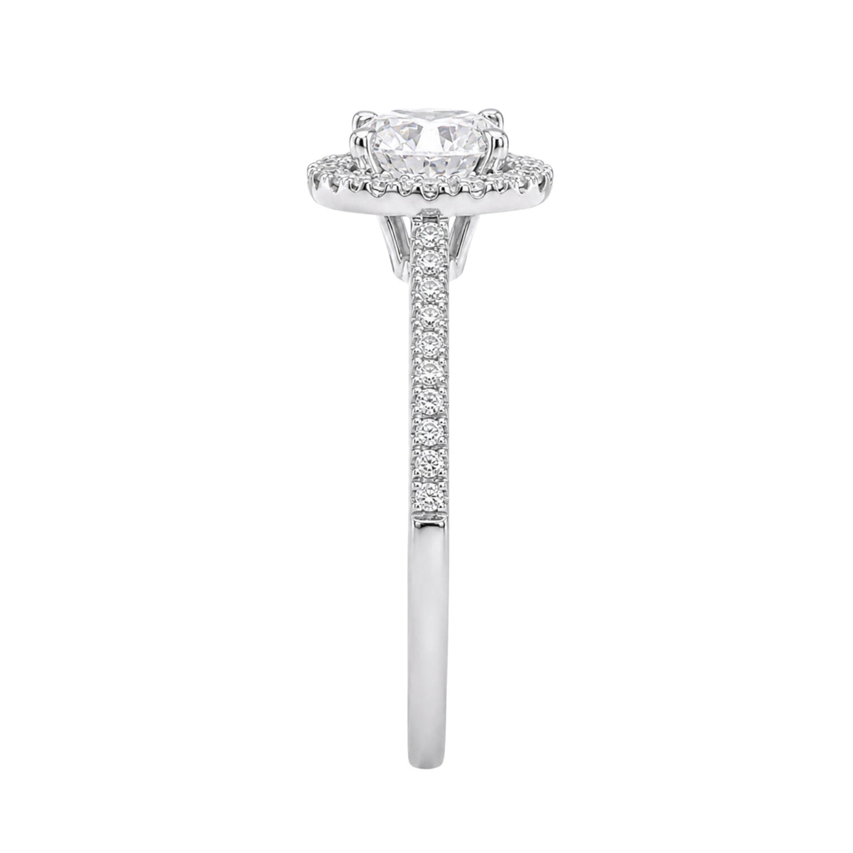 Diamonair Halo Ring Set - Lab Grown Diamond 14K Gold Halo Ring