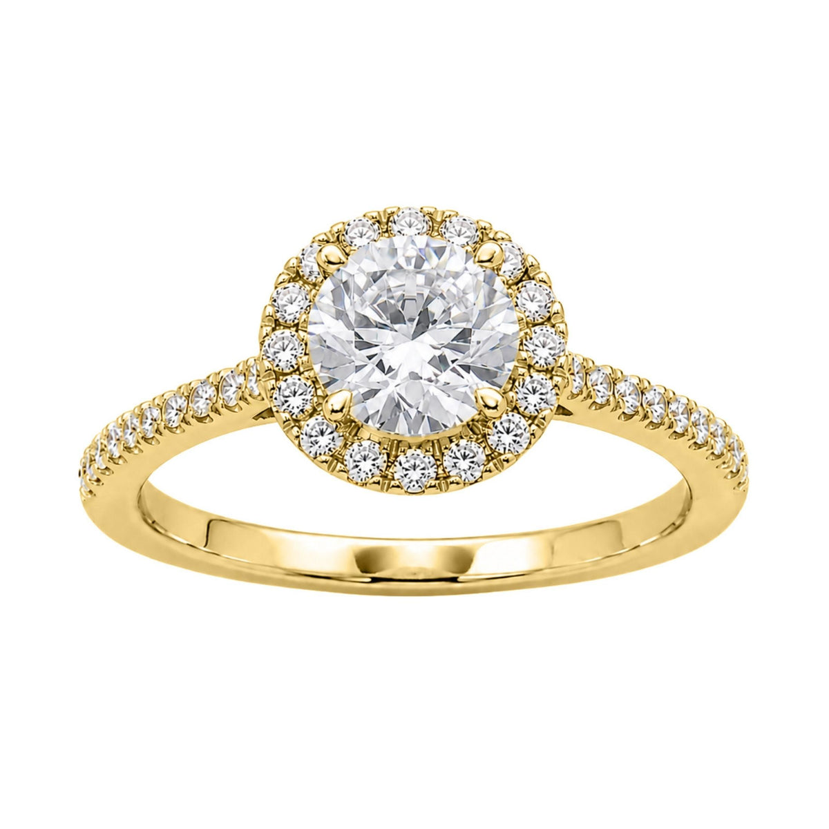 Diamonair Halo Ring Set - Lab Grown Diamond 14K Gold Halo Ring