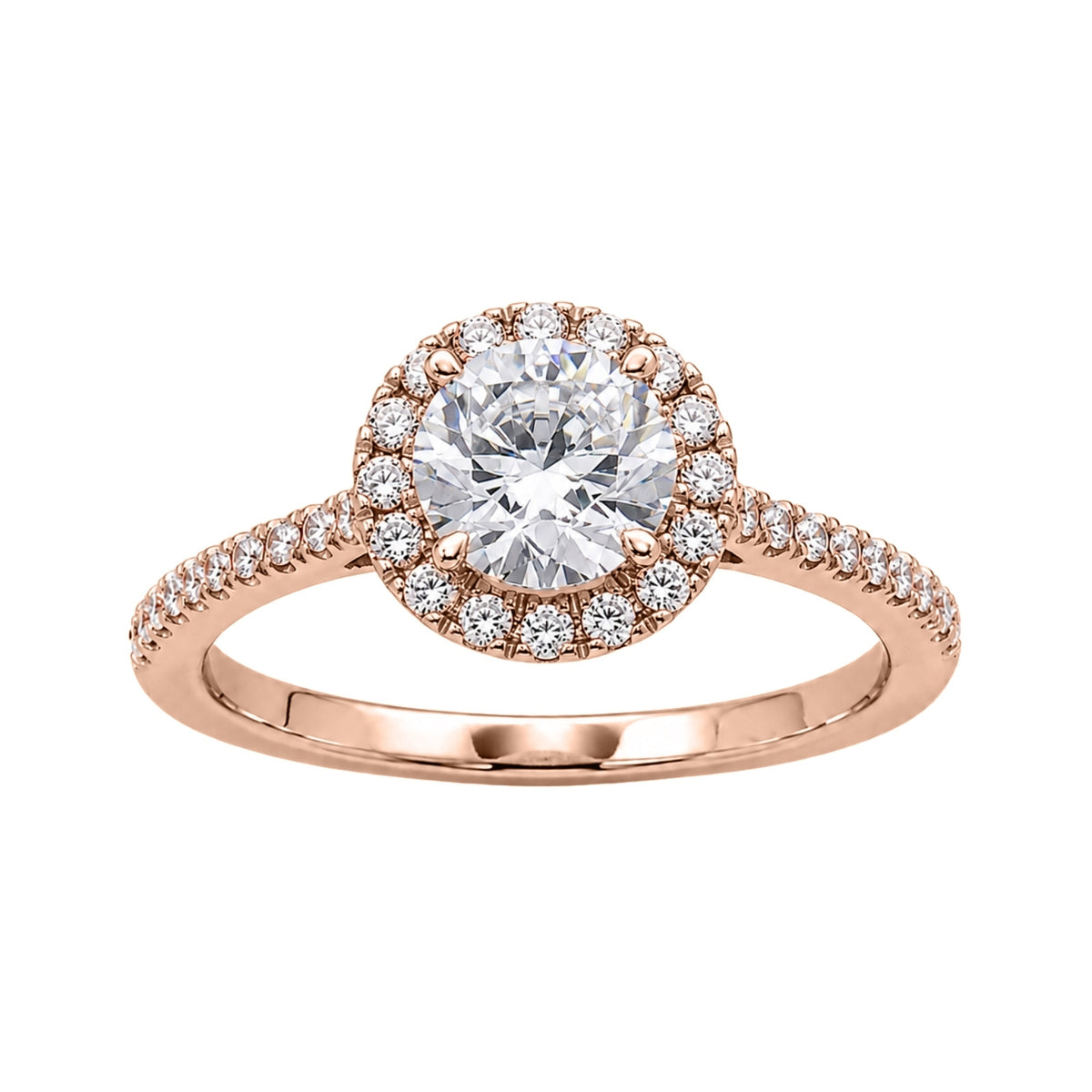 1-3.5 ctw Round Halo Engagement Ring