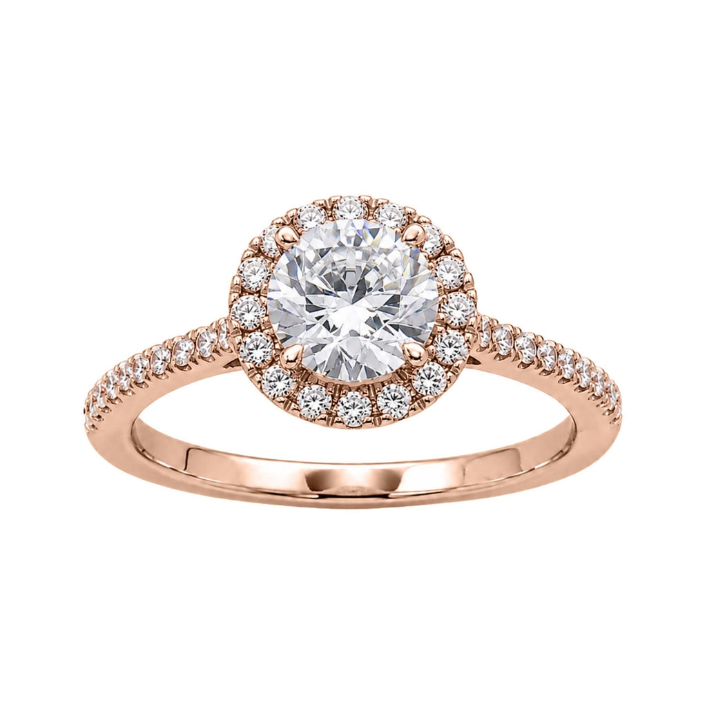 Diamonair Halo Ring Set - Lab Grown Diamond 14K Gold Halo Ring