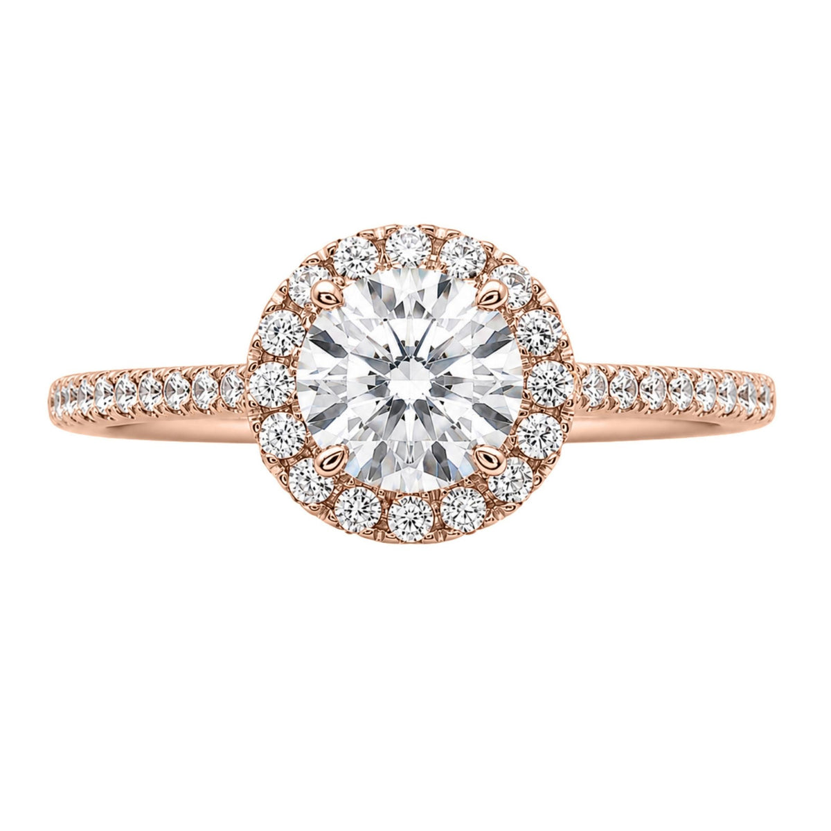 Diamonair Halo Ring Set - Lab Grown Diamond 14K Gold Halo Ring