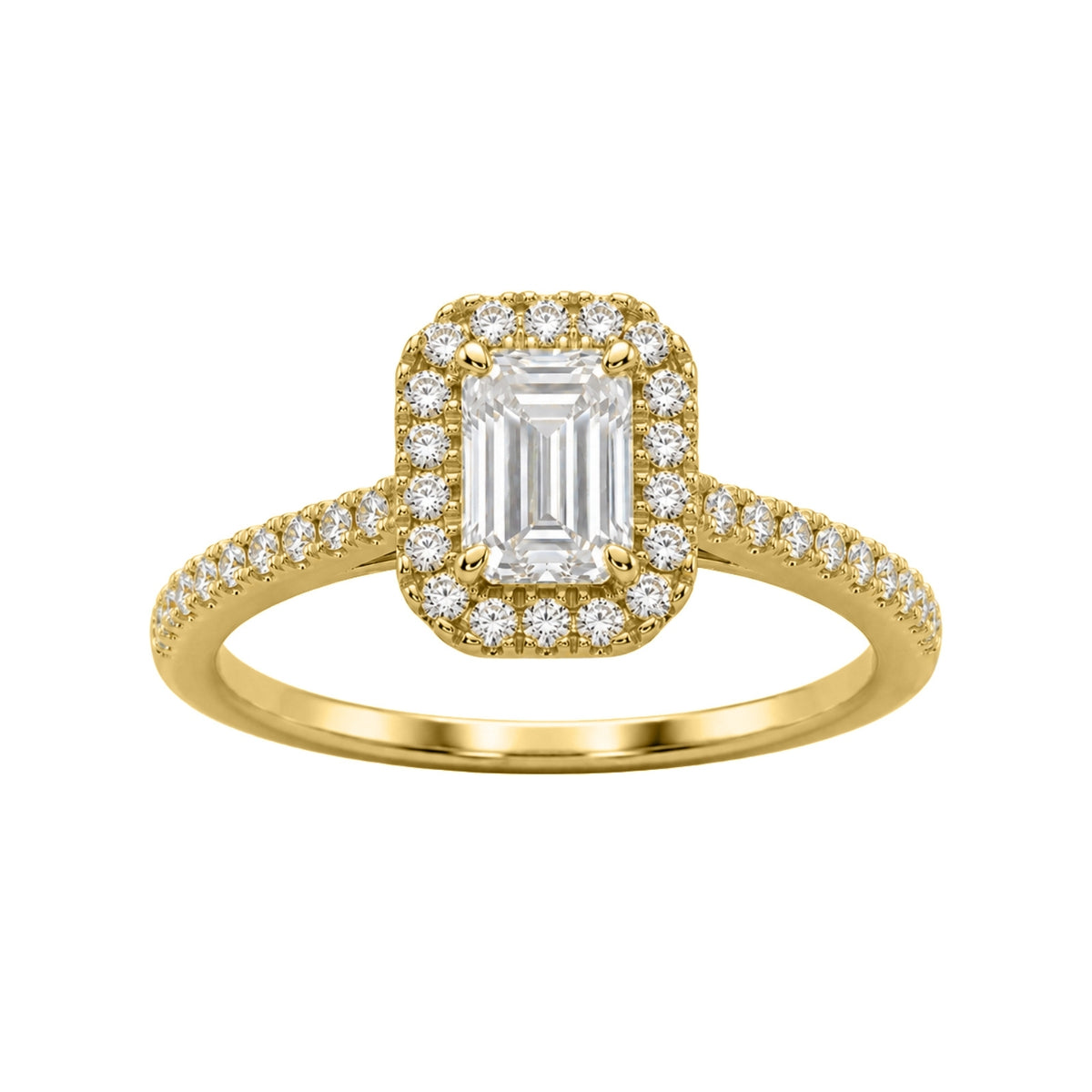 1-3.5 ctw Round Halo Engagement Ring
