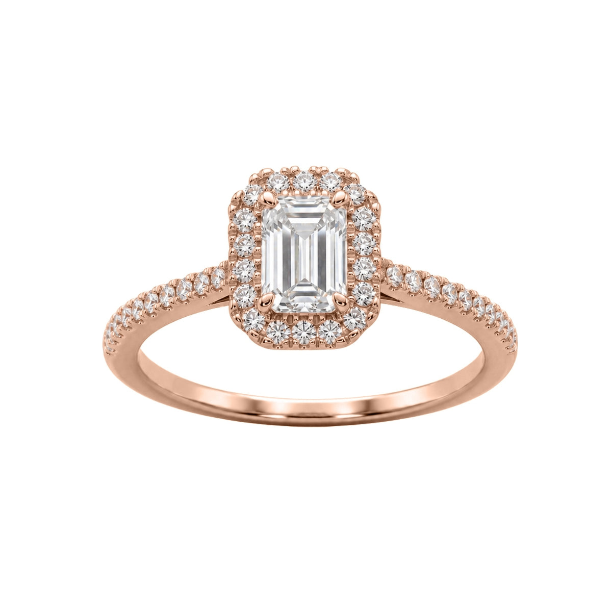 1-3.5 ctw Round Halo Engagement Ring