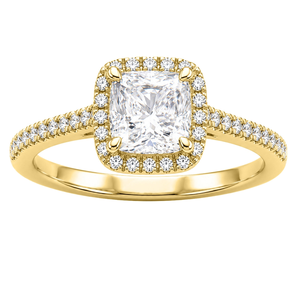 1-3.5 ctw Round Halo Engagement Ring