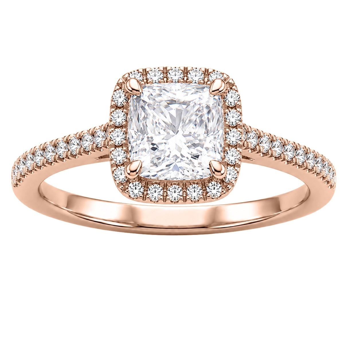 1-3.5 ctw Round Halo Engagement Ring