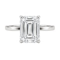 1.00-6.00 Carat T.W. Emerald-cut IGI Certified Lab Grown Diamond (F/VS+) 14K Gold Solitaire Ring