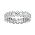 5.00 - 7.00 Carat T.W. Oval-cut Lab Grown Diamond (F/VS+) 14K Gold Eternity Band Ring