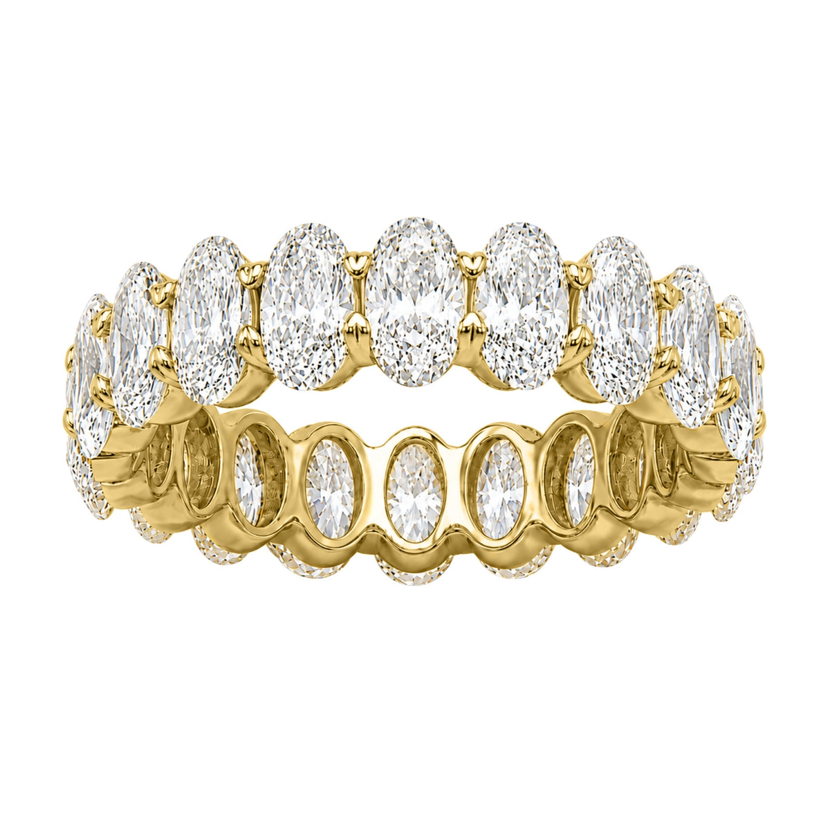 5-7 ctw Oval Eternity Wedding Ring