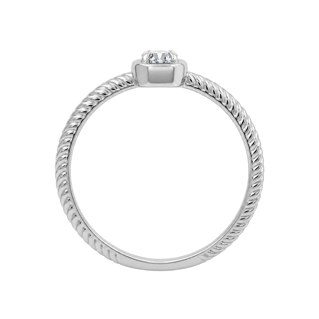 1/6 Carat T.W. Round-cut Lab Grown Diamond (F/VS+) 14K Gold Ring