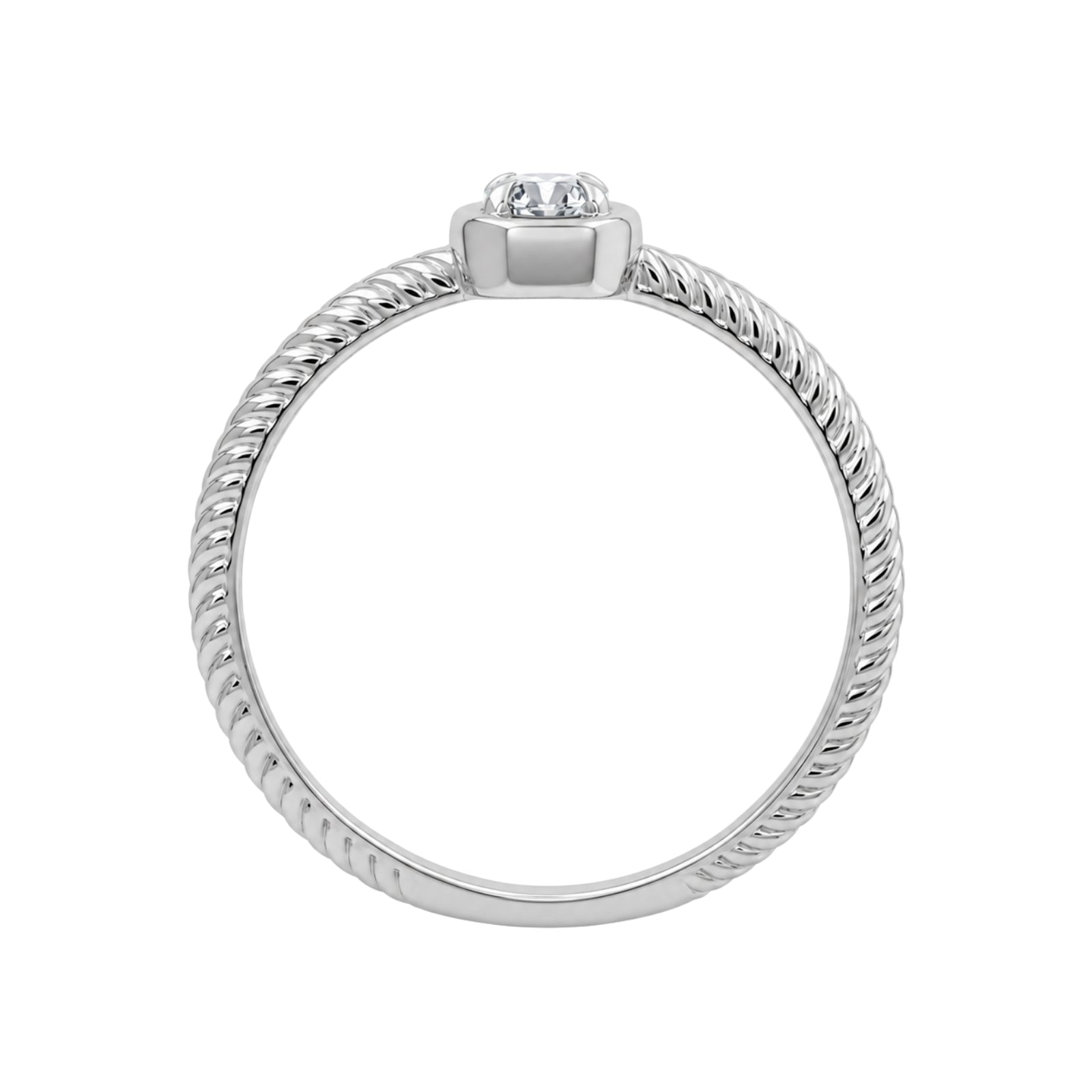 1/6 Carat T.W. Round-cut Lab Grown Diamond (F/VS+) 14K Gold Ring
