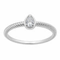 1/5 Carat T.W. Pear-cut Lab Grown Diamond (F/VS+) 14K Gold Ring