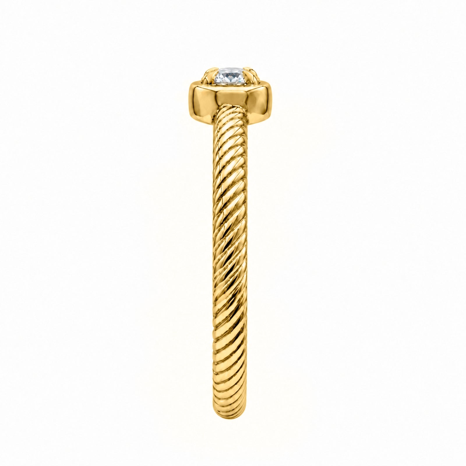 1/6 Carat T.W. Round-cut Lab Grown Diamond (F/VS+) 14K Gold Ring
