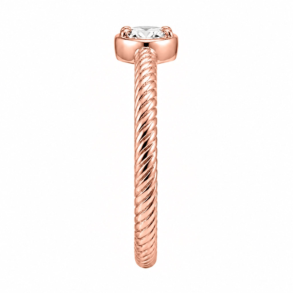 1/5 Carat T.W. Pear-cut Lab Grown Diamond (F/VS+) 14K Gold Ring