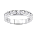 Diamonair Lab Grown Diamond (F/VS+) 1.00 carat Round cut Sterling Silver Ring - Sterling Silver | Gold over Silver