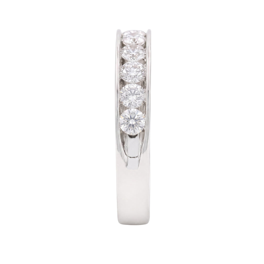 Diamonair Lab Grown Diamond (F/VS+) 1.00 carat Round cut Sterling Silver Ring - Sterling Silver | Gold over Silver