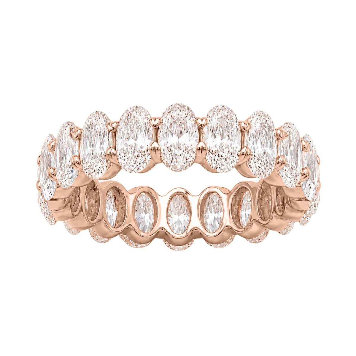 5-7 ctw Oval Eternity Wedding Ring