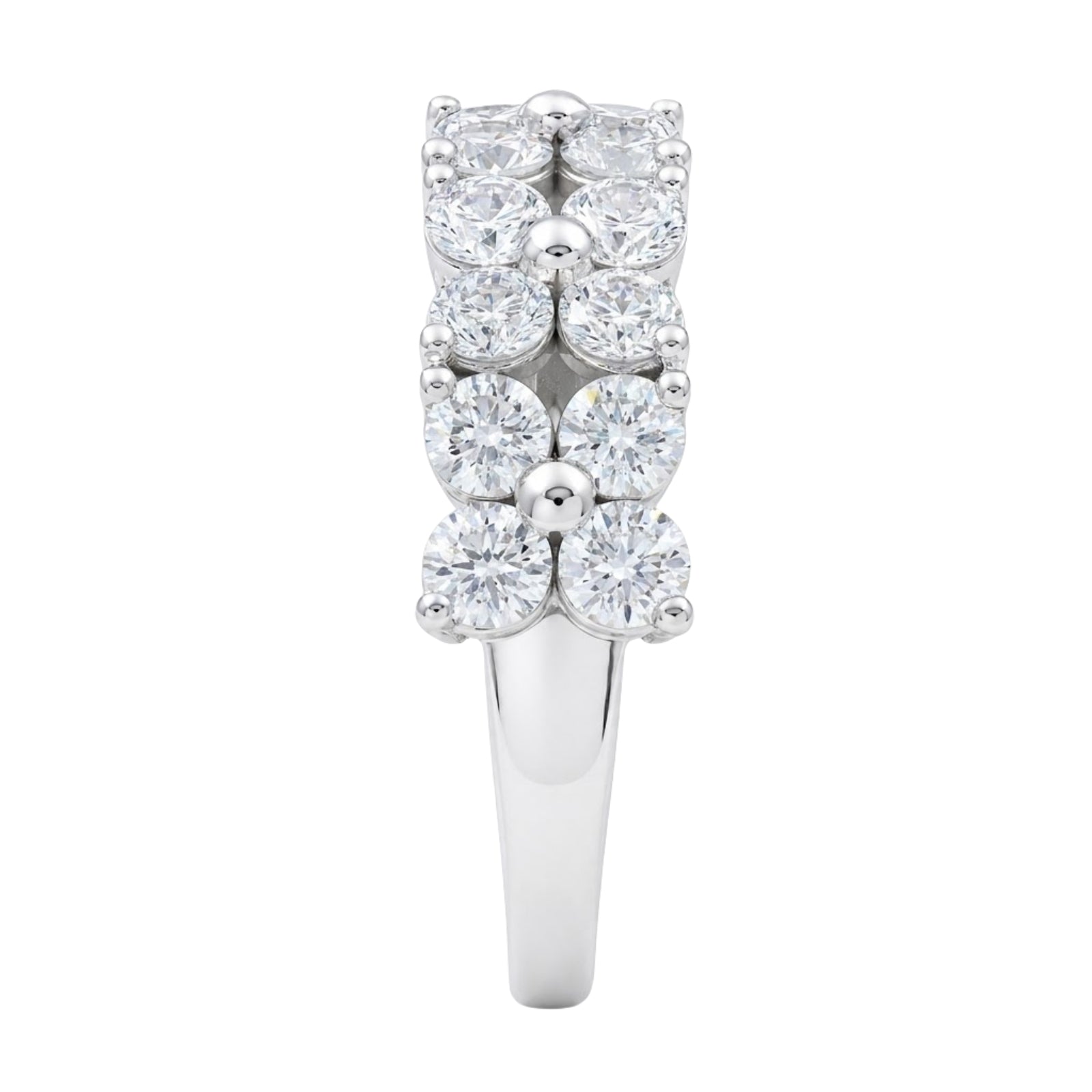 Diamonair Lab Grown Diamond (F/VS+) 1.00 carat Round cut Sterling Silver Ring - Sterling Silver