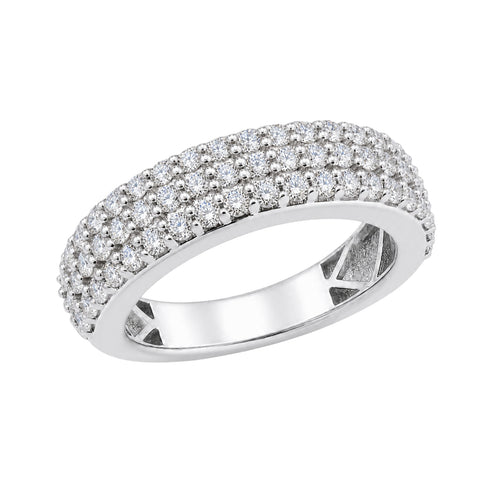 1 ctw Round 3-Row Band Ring