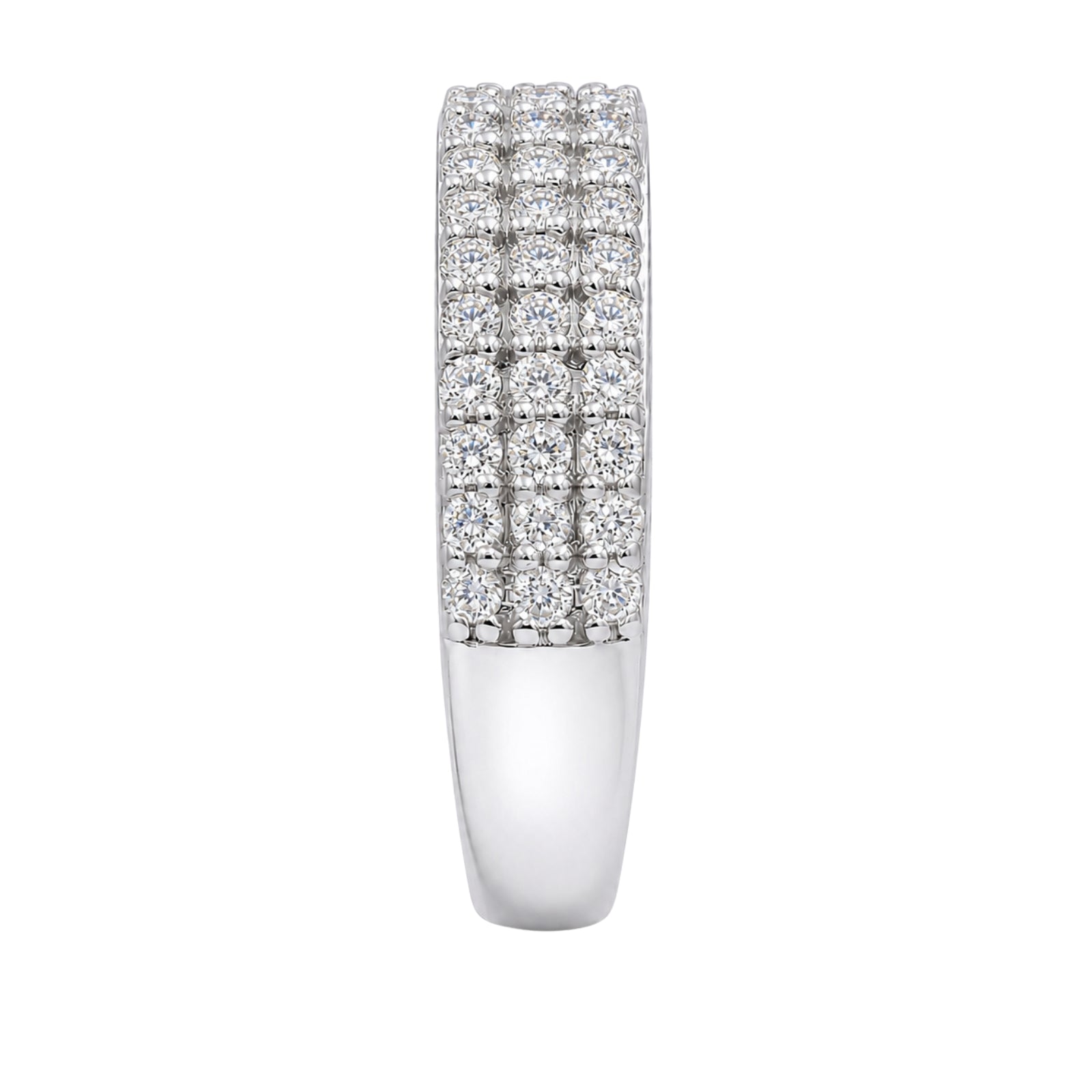Diamonair Lab-Grown Diamond Ring for Women | Sterling Silver | Round Cut | Prong | F Color, VS+ Clarity | 1.00 Total Carat Weight | Anniversary, Wedding, Birthday Gift