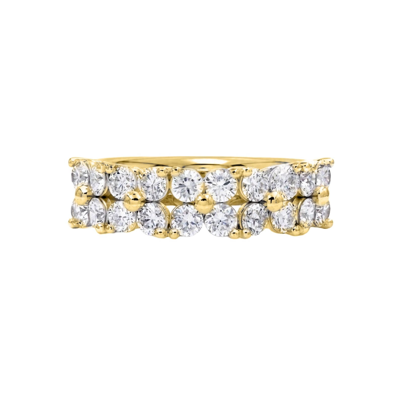Diamonair Lab Grown Diamond (F/VS+) 1.00 carat Round cut Sterling Silver Ring - Sterling Silver