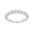 Diamonair Lab Grown Diamond (F/VS+) 1.00 carat Round cut Sterling Silver Ring - Sterling Silver | Gold over Silver