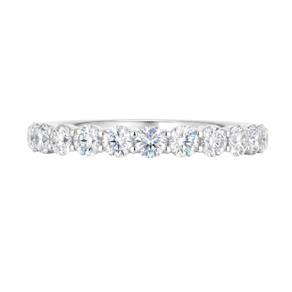 Diamonair Lab Grown Diamond (F/VS+) 1.00 carat Round cut Sterling Silver Ring - Sterling Silver | Gold over Silver