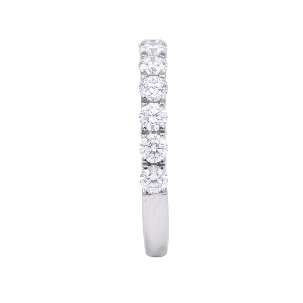 Diamonair Lab Grown Diamond (F/VS+) 1.00 carat Round cut Sterling Silver Ring - Sterling Silver | Gold over Silver