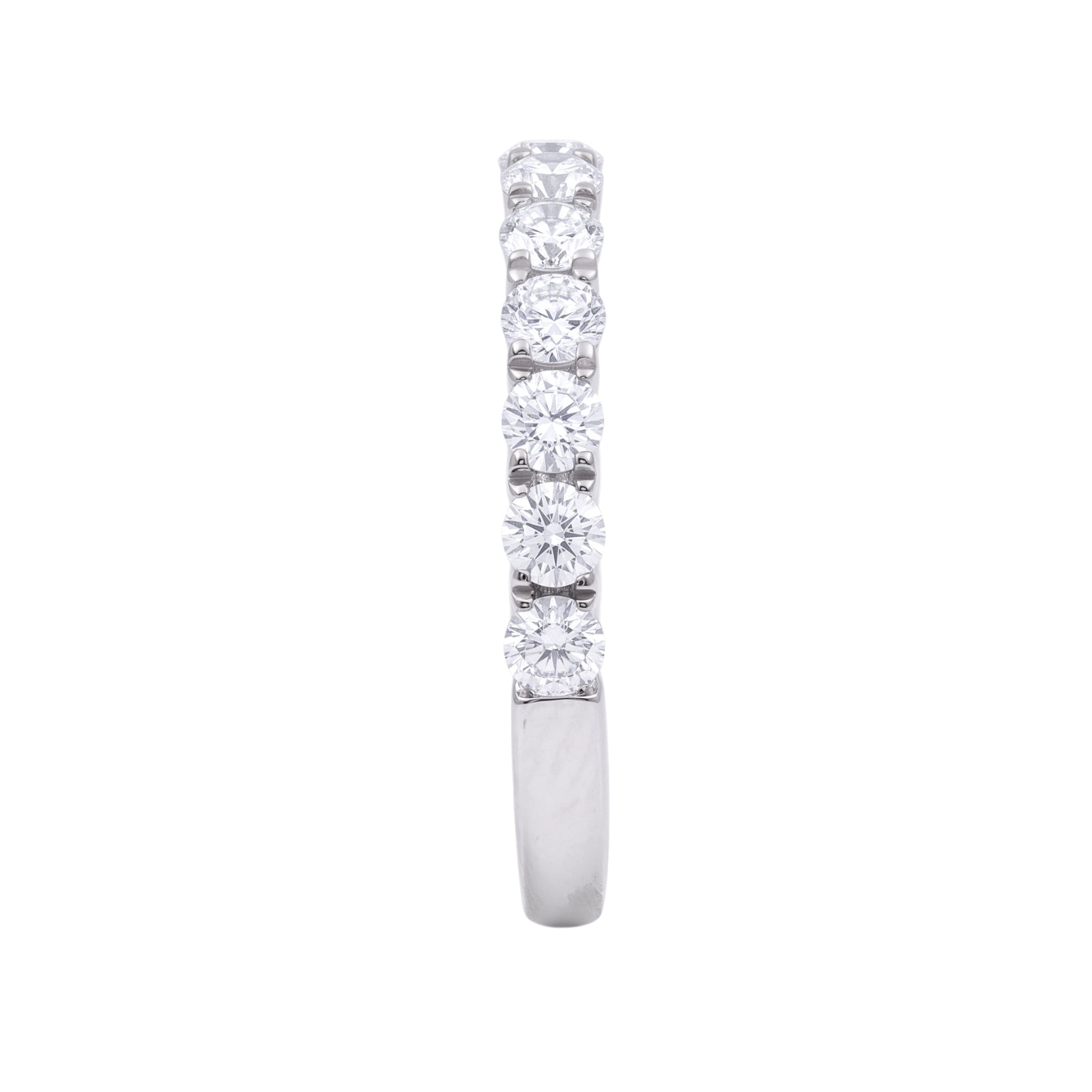 Diamonair Lab Grown Diamond (F/VS+) 1.00 carat Round cut Sterling Silver Ring - Sterling Silver | Gold over Silver