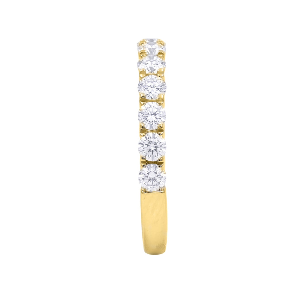 Diamonair Lab Grown Diamond (F/VS+) 1.00 carat Round cut Sterling Silver Ring - Sterling Silver | Gold over Silver