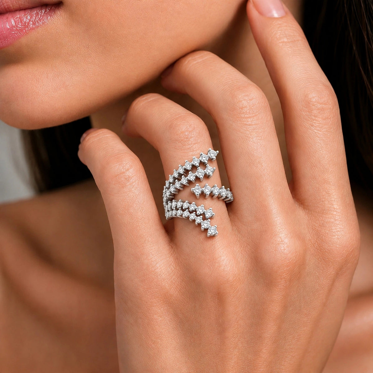 Diamonair Ring Set - Lab Grown Diamond Sterling Silver Ring