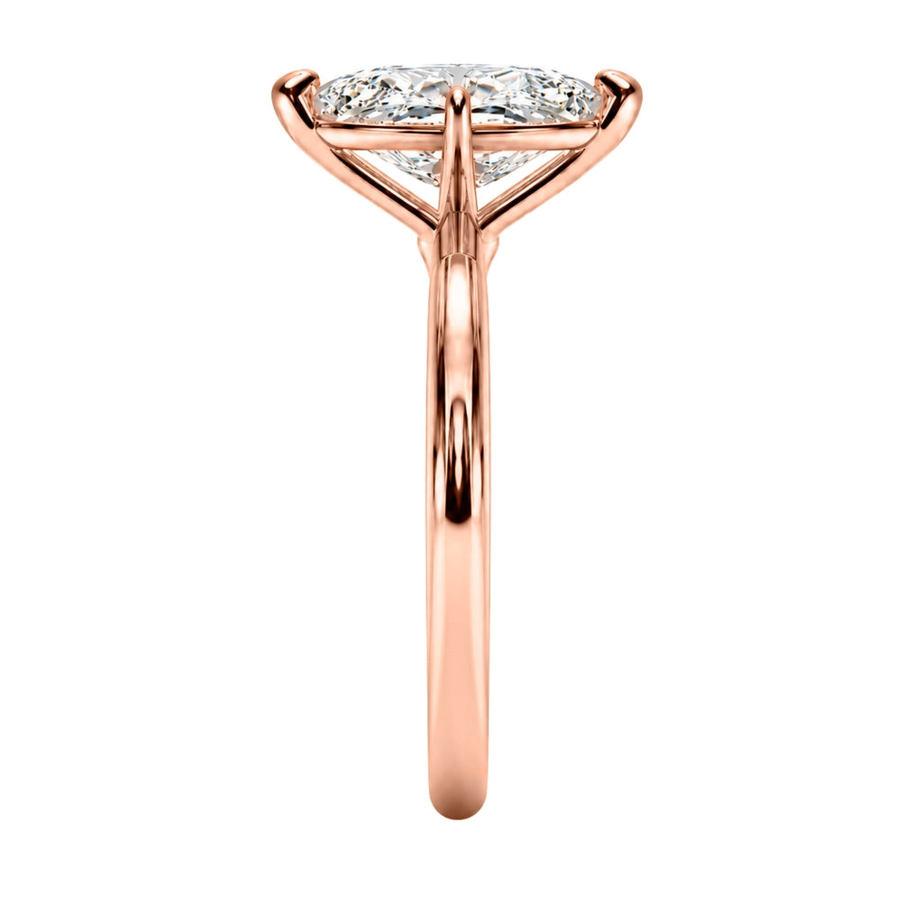 1.00-6.00 Carat T.W. Marquise-cut IGI Certified Lab Grown Diamond (F/VS) 14K Gold Solitaire Ring - Assorted Colors, Sizes & Carat