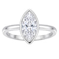1.00-6.00 Carat T.W. Marquise-cut IGI Certified Lab Grown Diamond (F/VS) 14K Gold Solitaire Ring - Assorted Colors, Sizes & Carat