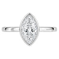 1.00-6.00 Carat T.W. Marquise-cut IGI Certified Lab Grown Diamond (F/VS) 14K Gold Solitaire Ring - Assorted Colors, Sizes & Carat