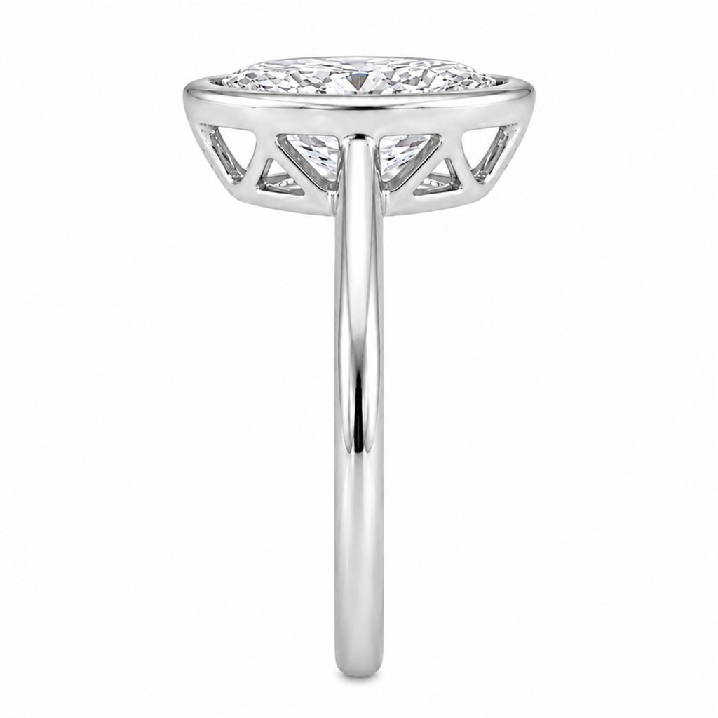 1.00-6.00 Carat T.W. Marquise-cut IGI Certified Lab Grown Diamond (F/VS) 14K Gold Solitaire Ring - Assorted Colors, Sizes & Carat