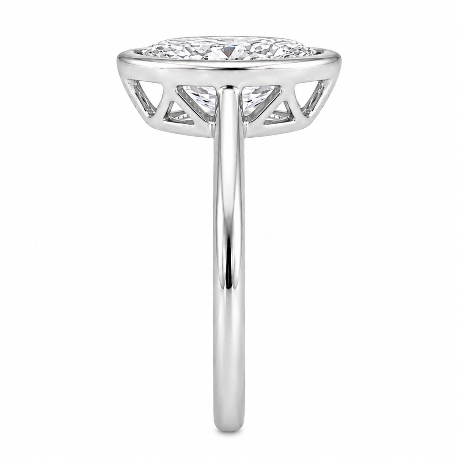 1.00-6.00 Carat T.W. Marquise-cut IGI Certified Lab Grown Diamond (F/VS) 14K Gold Solitaire Ring - Assorted Colors, Sizes & Carat