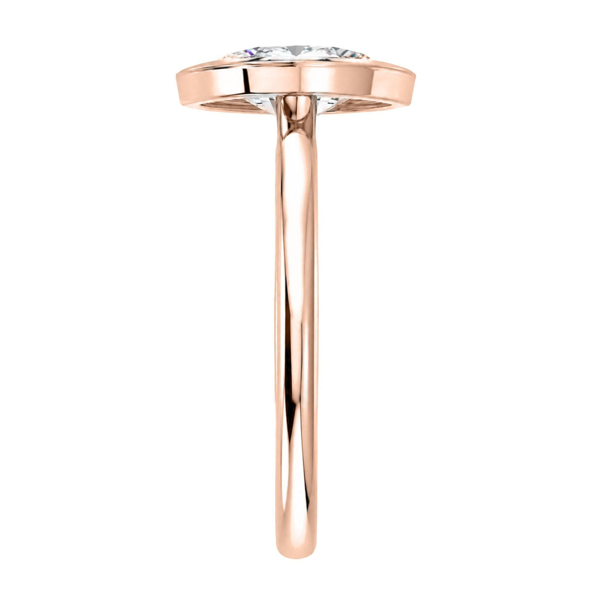 1.00-6.00 Carat T.W. Marquise-cut IGI Certified Lab Grown Diamond (F/VS) 14K Gold Solitaire Ring - Assorted Colors, Sizes & Carat