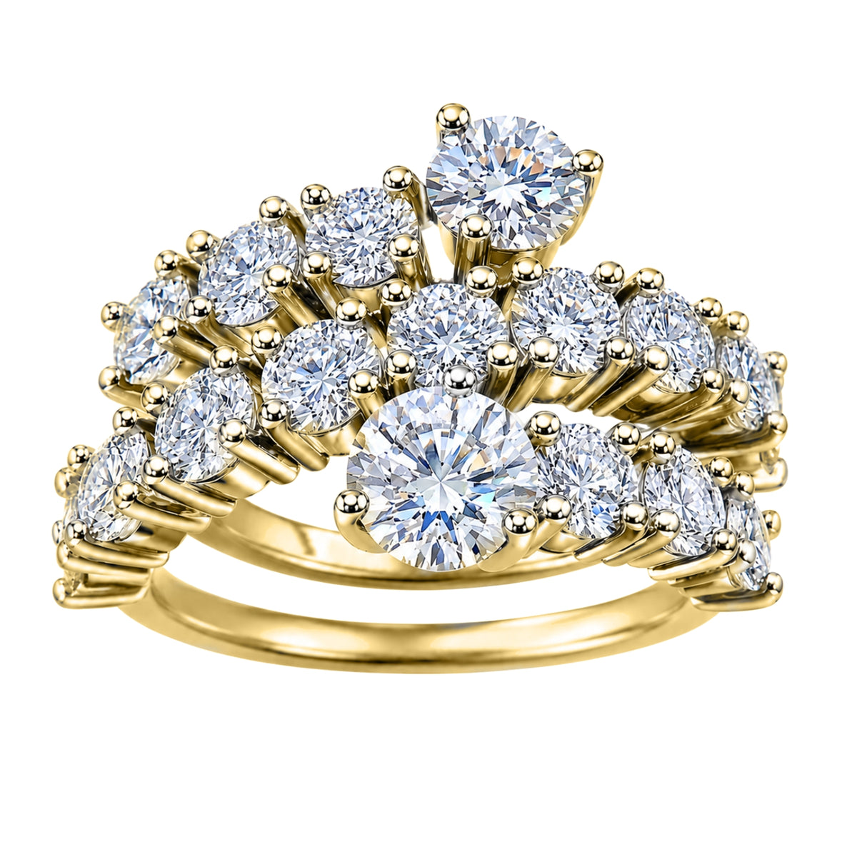 3 ctw Round Statement Engagement Ring