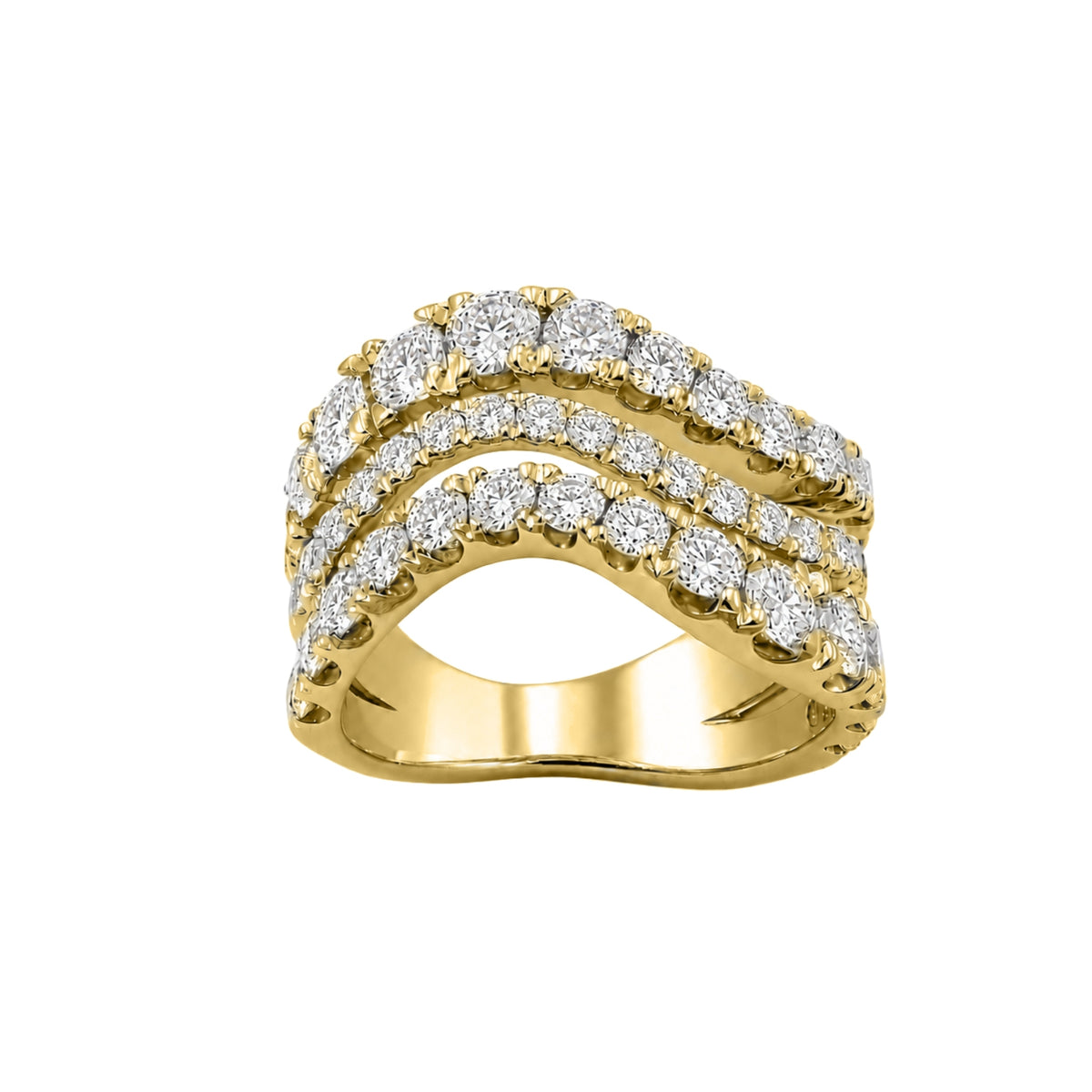 3 ctw Round Statement Engagement Ring
