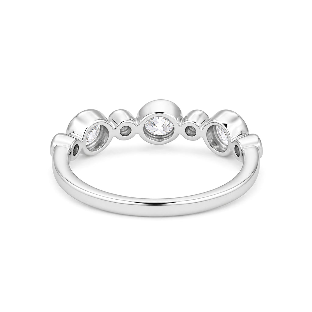 Diamonair Lab Grown Diamond (F/VS+) 1.00 carat Round cut Sterling Silver Statement Ring - Sterling Silver | Gold over Silver