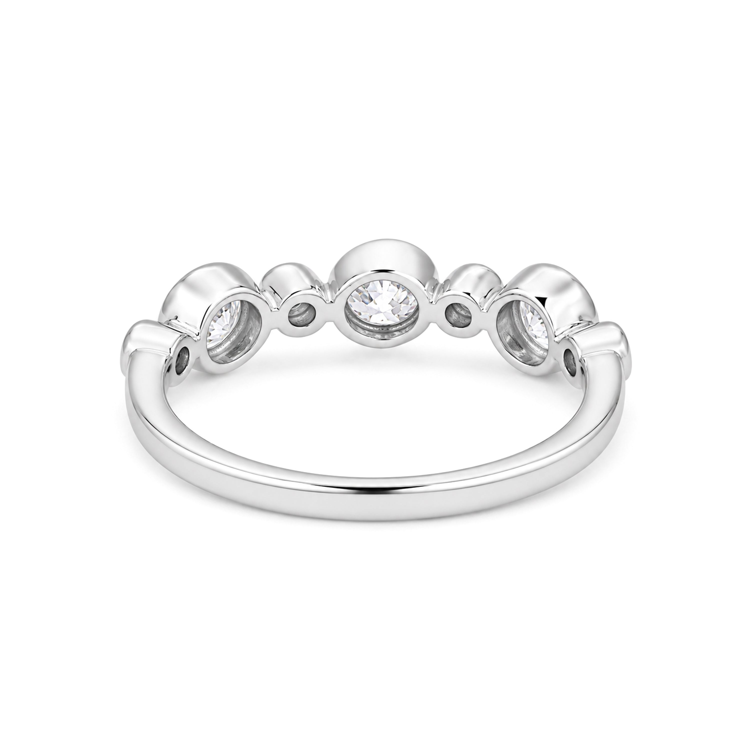 Diamonair Lab Grown Diamond (F/VS+) 1.00 carat Round cut Sterling Silver Statement Ring - Sterling Silver | Gold over Silver