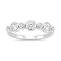 Diamonair Lab Grown Diamond (F/VS+) 1.00 carat Round cut Sterling Silver Statement Ring - Sterling Silver | Gold over Silver