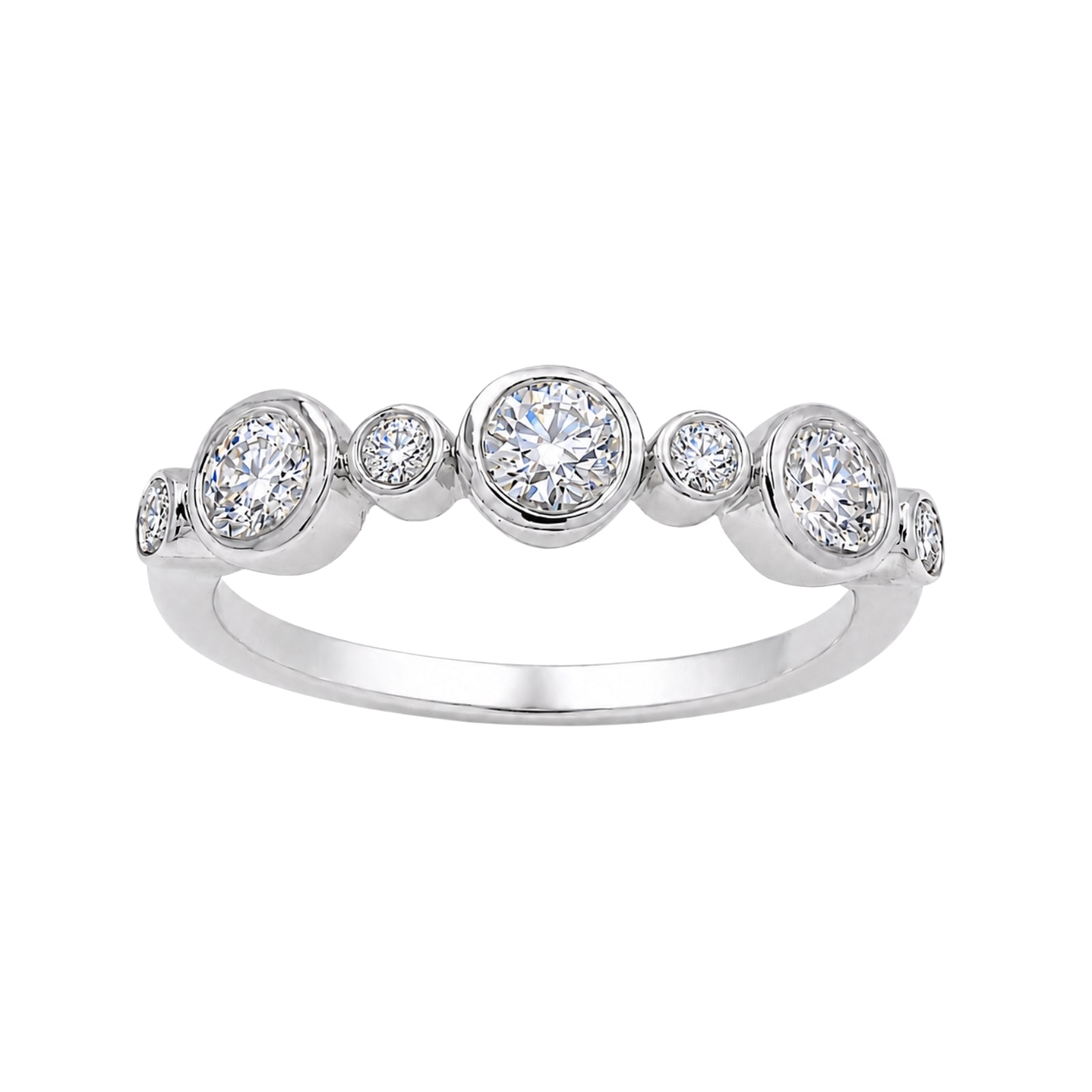 Diamonair Lab Grown Diamond (F/VS+) 1.00 carat Round cut Sterling Silver Statement Ring - Sterling Silver | Gold over Silver
