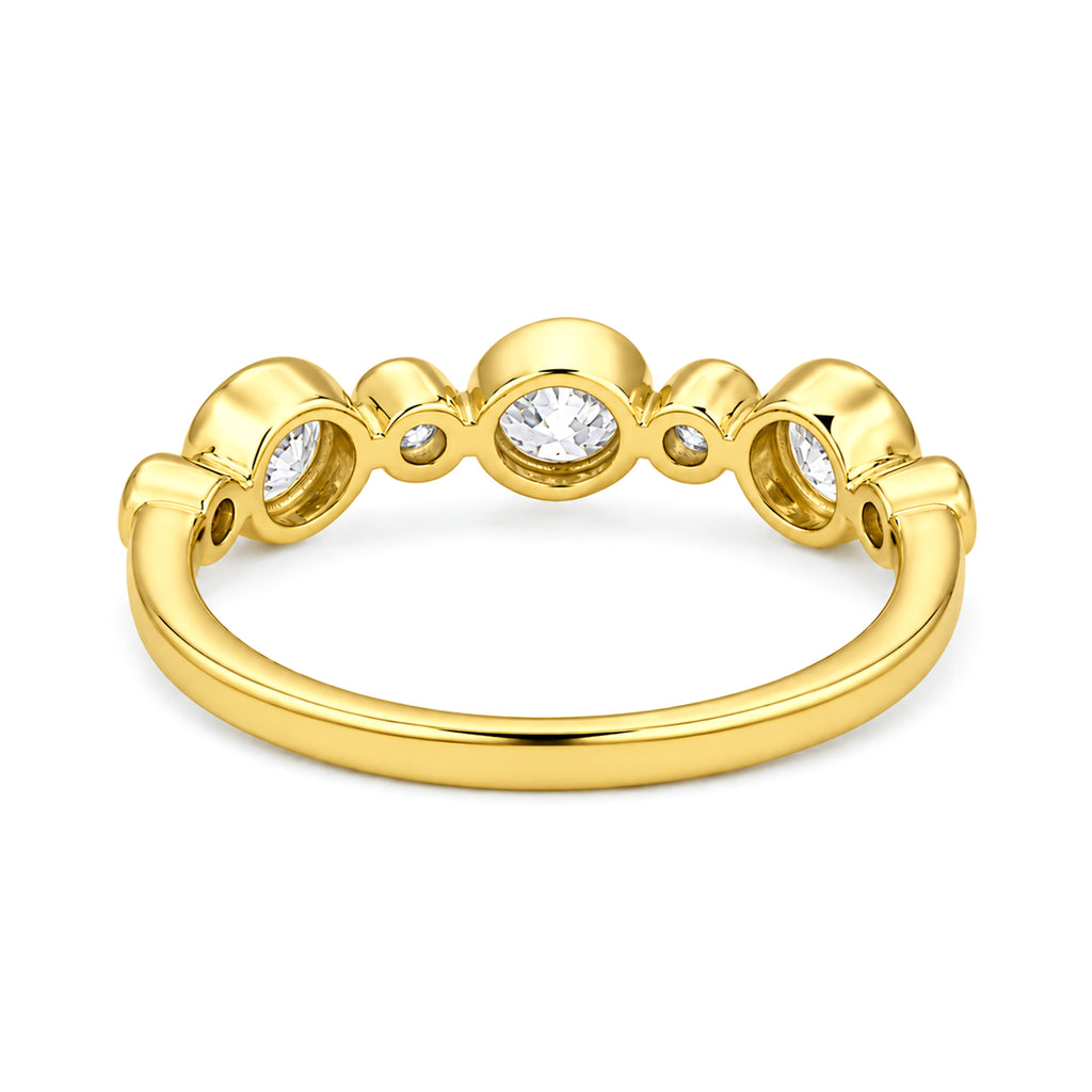 Diamonair Lab Grown Diamond (F/VS+) 1.00 carat Round cut Sterling Silver Statement Ring - Sterling Silver | Gold over Silver