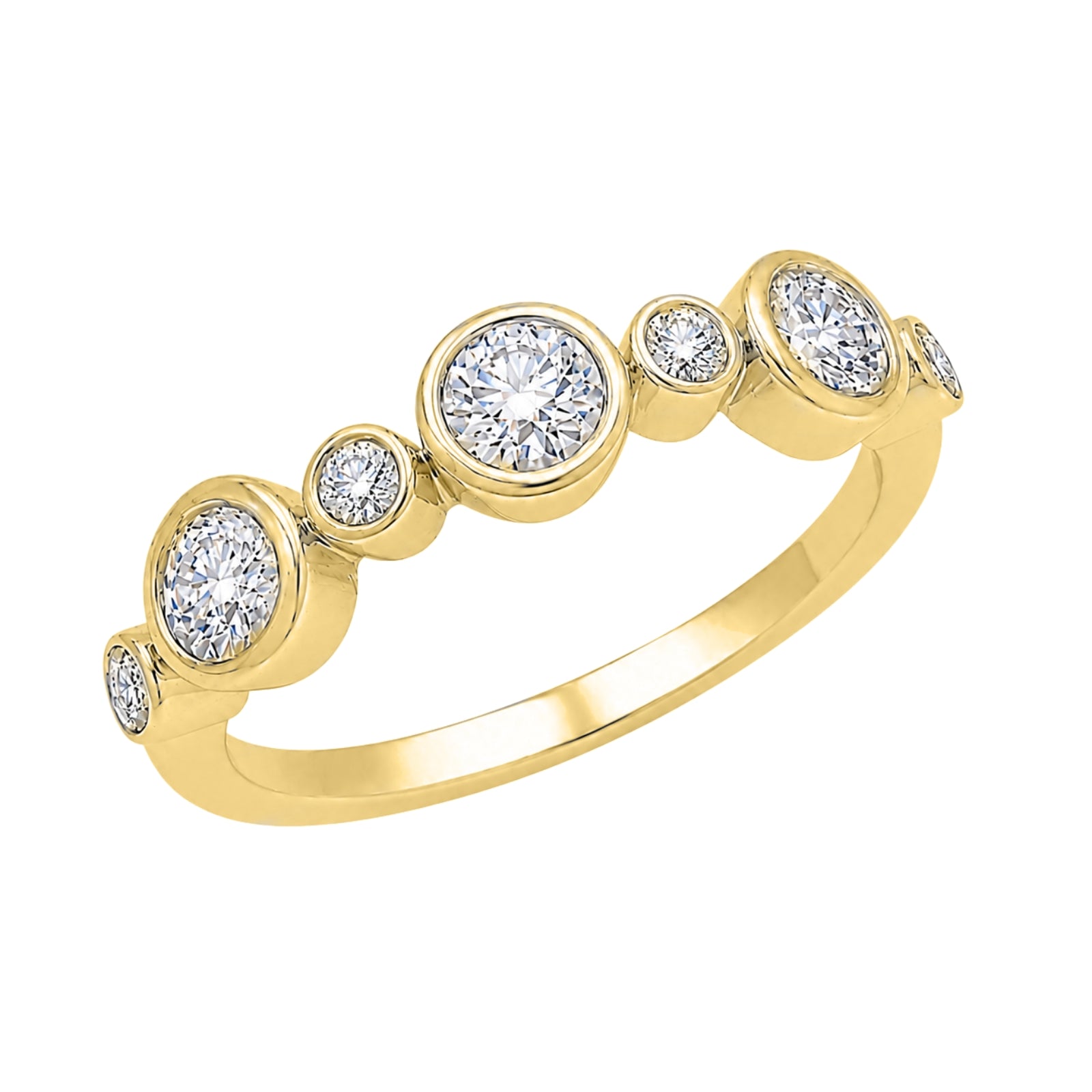Diamonair Lab Grown Diamond (F/VS+) 1.00 carat Round cut Sterling Silver Statement Ring - Sterling Silver | Gold over Silver