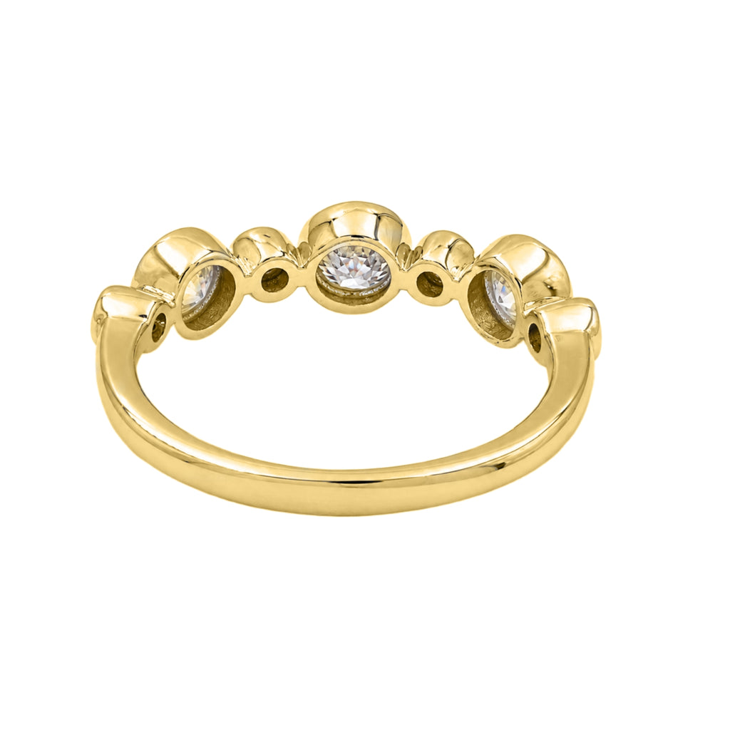 Diamonair Lab Grown Diamond (F/VS+) 1.00 carat Round cut Sterling Silver Statement Ring - Sterling Silver | Gold over Silver