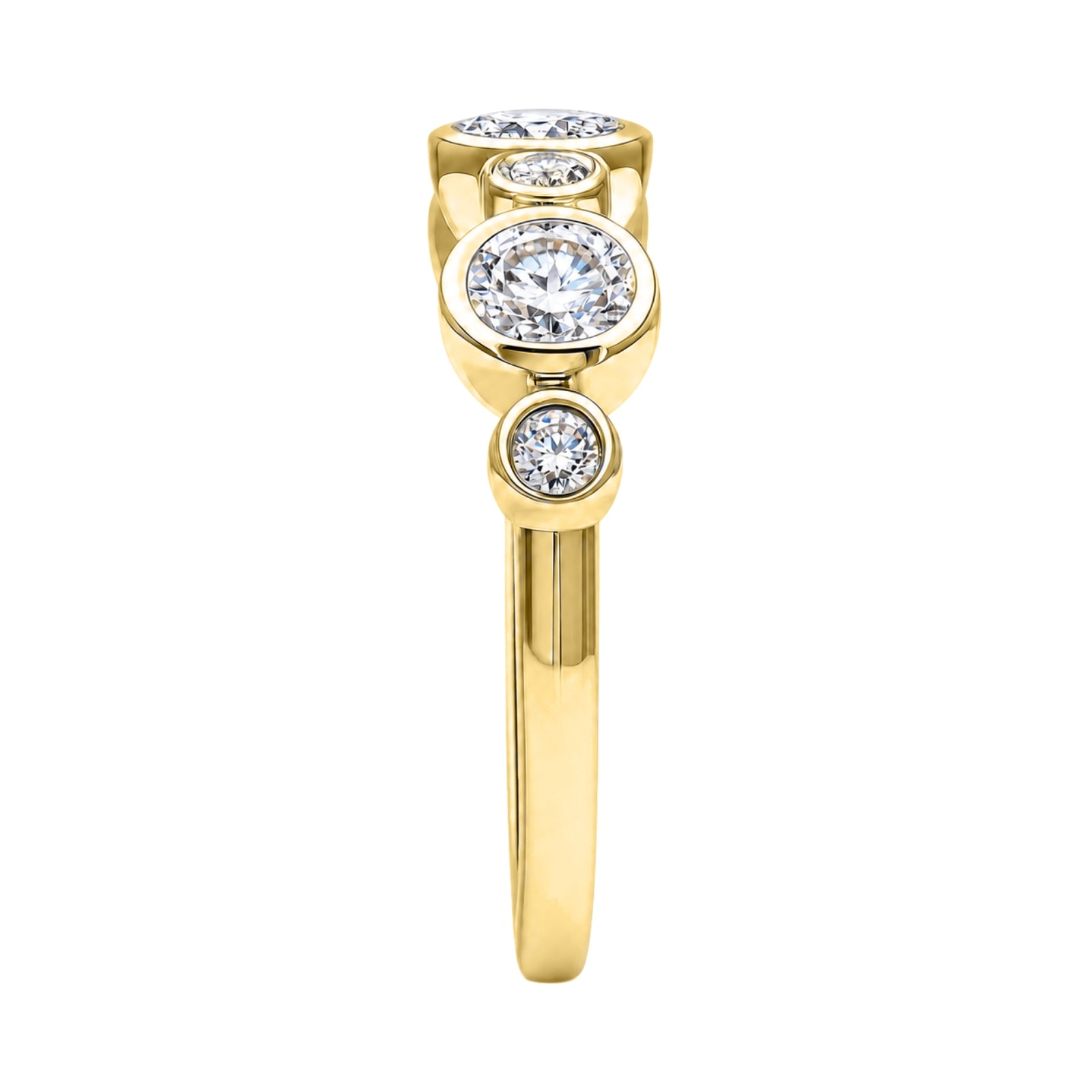 Diamonair Lab Grown Diamond (F/VS+) 1.00 carat Round cut Sterling Silver Statement Ring - Sterling Silver | Gold over Silver