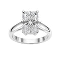 1.00-6.00 Carat T.W. Radiant-cut Lab Grown Diamond (F/VS) 14K Gold Solitaire Ring